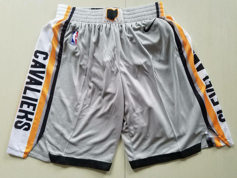 2018 Men NBA Nike Cleveland Cavaliers grey shorts